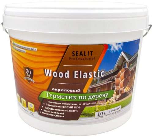 Приобрести ГЕРМЕТИК - Sealit Wood Elastic для работы с деревянными материалами 5 л в Ставрополе, Ставропольский край