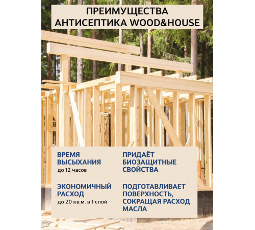 Заказать ГРУНТОВОЧНЫЙ АНТИСЕПТИК WOOD & HOUSE в Ставрополе, Ставропольский край